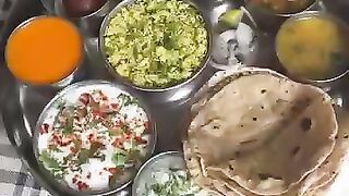 Pure Gujarathi Thali Dish In Mumbai.