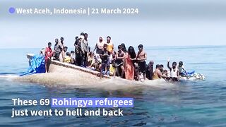 Miraculous Rescue: Rohingyas Found Dehydrated and Desperate at Sea