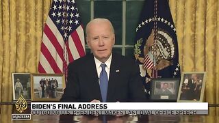 Biden s final address: Outgoing US president makes last Oval Office speech