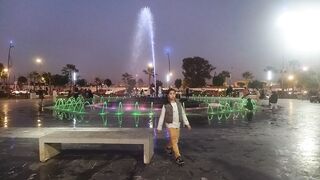 illuminated fountain