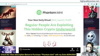 Phantom Mint Review: Start Earning from Memecoins Today