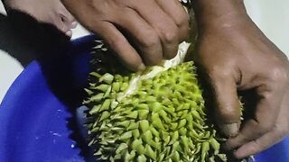 Unboxing durians fruit Indonesia