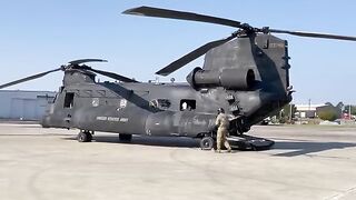 CH-47 Chinook Startup and Departure