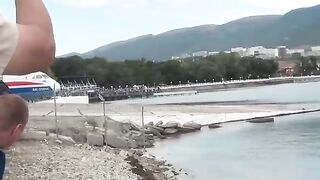 BE-200. Launching and taking off from the water. Gelendzhik, 2025.