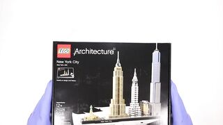 LEGO Architecture New York City Unboxing [Speed Build] - ASMR