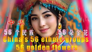 China's 56 ethnic groups, 56 golden flowers _ 中华 56 个民族 56 朵金花