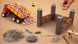 diy truck bricks house construction science project