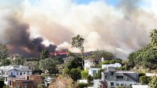 Los Angeles area amid dry conditions and high winds