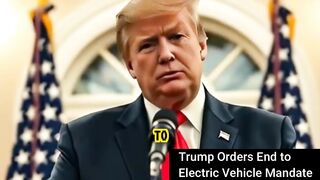 Trump Orders End to ‘Electric Vehicle Mandate,’ Subsidies #shorts #donaldtrump #eletricvehicle