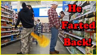 HE FARTED BACK AT ME!!! ???????? Funniest Fart Prank Reaction! ????