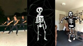 Spooky scary skeletons dance tiktok 2025