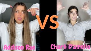 Charlie's amelo vs Addison Rae tiktok video