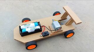 How to make a cardboard car without pulley .