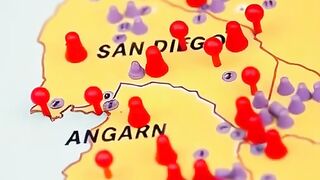 Map: Where fires are burning in San Diego County #map #shorts #californiafires #palisadesfires