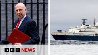 UK warns Putin after Russian spy ship returns to British waters _ BBC News