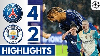 PSG 4-2 Manchester City _ Champions League 24_25 Match Highlights