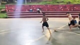 kid ran for his life after humiliating his opponent