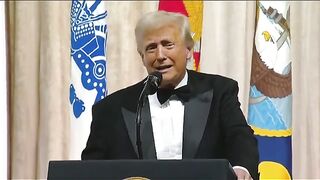 Donald Trump dances with sword after he and JD Vance cut cake at Commander in Chief inaugural ball