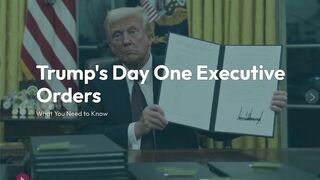 After Day One: Trump did in the first executive orders  #uspresidentsinorder #shorts #donaldtrump