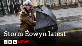 Storm Éowyn_ Danger to life warnings as ‘once in a generation’ storm hits UK and Ireland _ BBC News