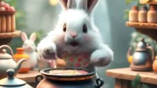 Amazing Rabit Chef Cooking in Jungle | Cartoon Videos