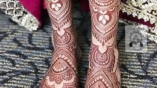 New dress bridal mehndi design foot