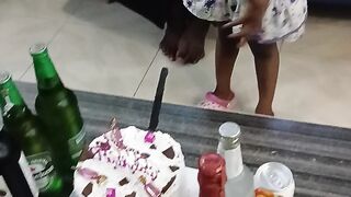 She indeed enjoyed  her party