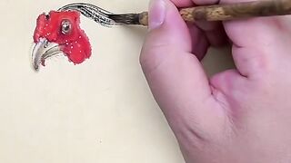 Watch this person draw a Chicken