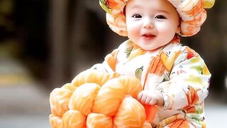 Cute Baby Moto Fashion Show #cute #fashion #baby #AI