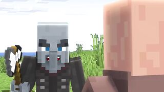 Villagers VS Pillagers????|#minecraft