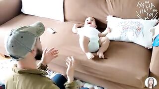 Cute And Funny Baby Laughing Hysterically Compilation __ 5-