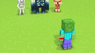 Zombie Becomes Herobrine in Who is the Biggest Challenge ⚡⌚_ Transform Watch