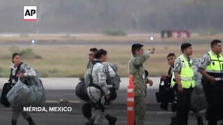 Mexico begins sending National Guard troops to US border.mp4