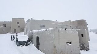 Daily routine village life in Afghanistan - cooking food in cold winter.mp4