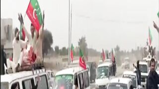 A Huge Caravan Under the Leadership of Shahid Khattak Left for Swabi