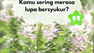 Jangan lupa bersyukur