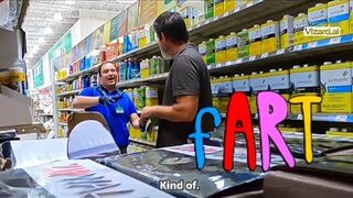 WET FART PRANK FUNNY VIDEO IN SUPERMARKET