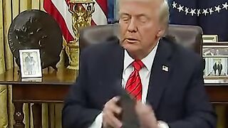 'BACK TO PLASTIC!' Trump signs executive order to end 'ridiculous' push for paper straws.webm