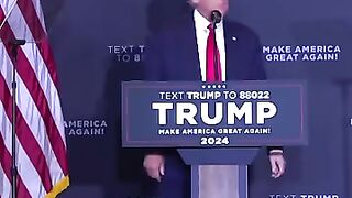 Trump mocks Biden by appearing clueless on stage.webm