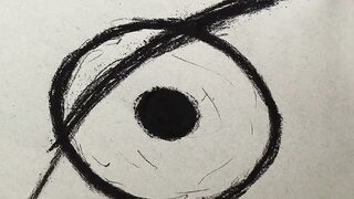 ASMR _ Eye Drawing using CHARCOAL.