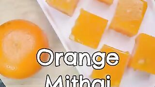 How to made an orange jelly(Mithai)