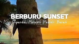 Berburu Sunset di Pantai Melasti Pesisir Barat