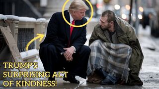 What Trump Does After Seeing a Homeless Veteran Startles Everyone.