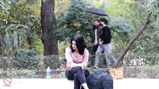 prank with bodyguards on cute Girl