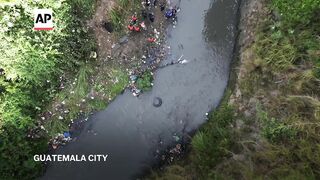 At least 51 dead after bus plunges off bridge in Guatemala.