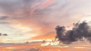 Beach and evening sky