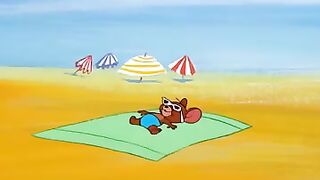 Tom et Jerry en français _une journée de détente à la plage...