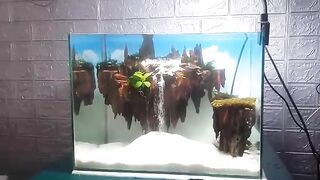 Avata Flying Island DIY Sand Waterfall Aquarium New Trend