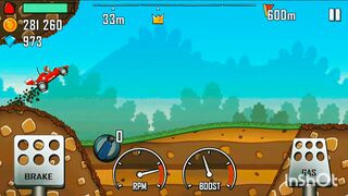 Bad luck by playing hill climb racing.