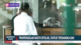 Hasto resmi di tetapkan sebagai tersangka